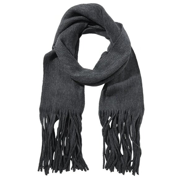 LUCKY BRAND OVERSIZED LONG FRINGED SCARF - Picture 4 of 4